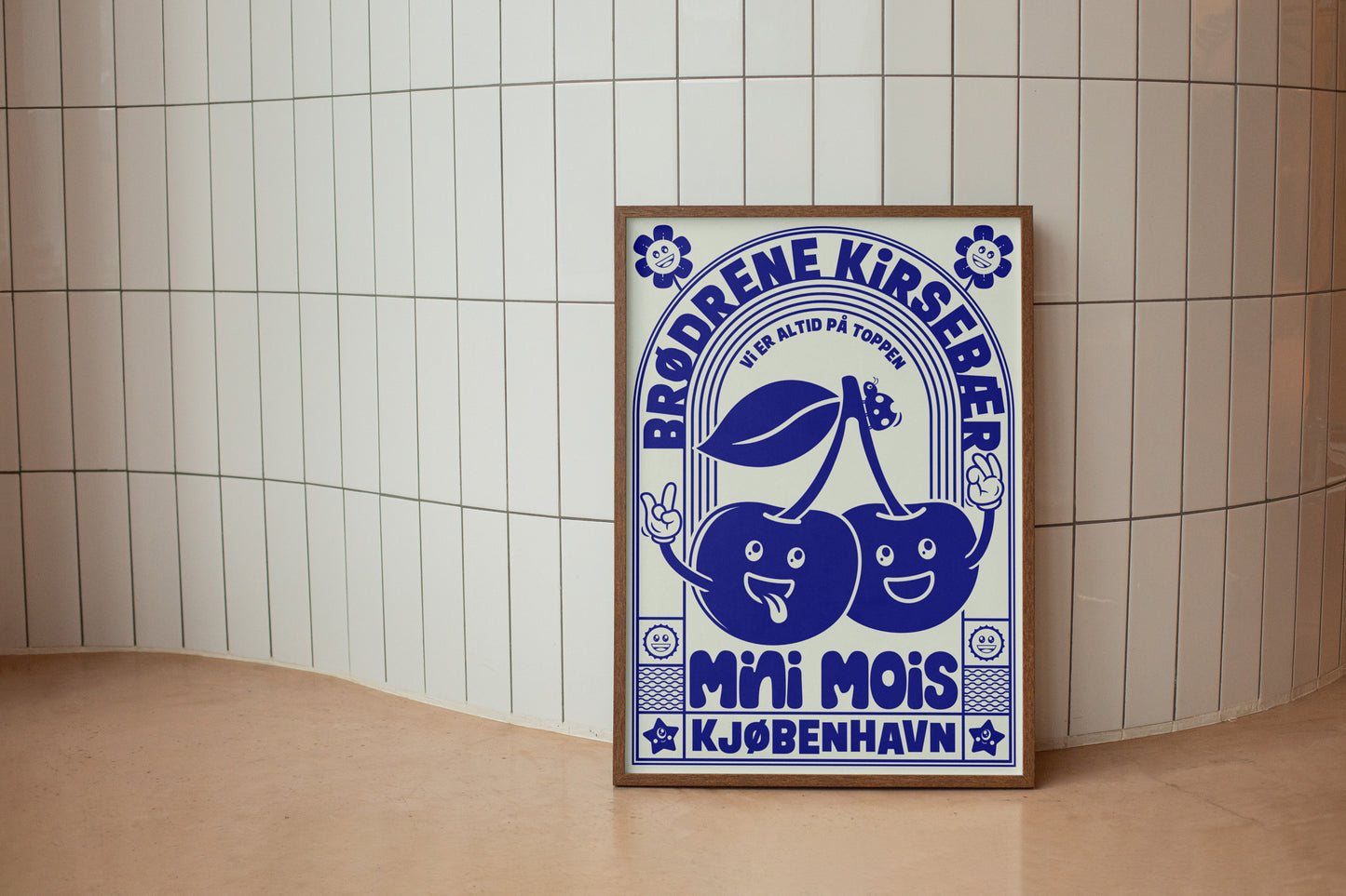 Brødrene Kirsebær Plakat inkl. ramme
